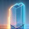 Icône de transparence - un prisme décomposant la lumière